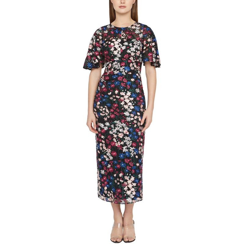 Js Collections Womens Ursala Flutter Sleeve Gown